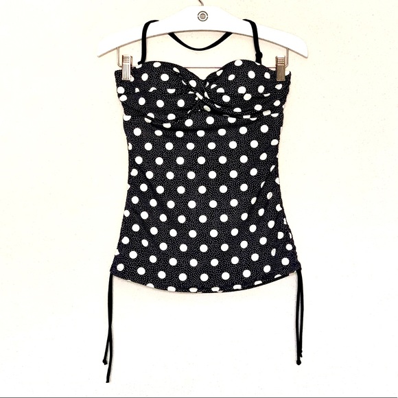 NEW Boden Amalfi Tankini Polka Dot Swimsuit Top Size 4 - Picture 1 of 12